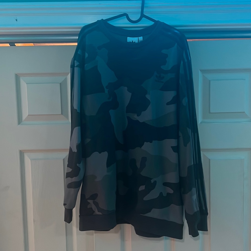 Adidas black and grey sweater